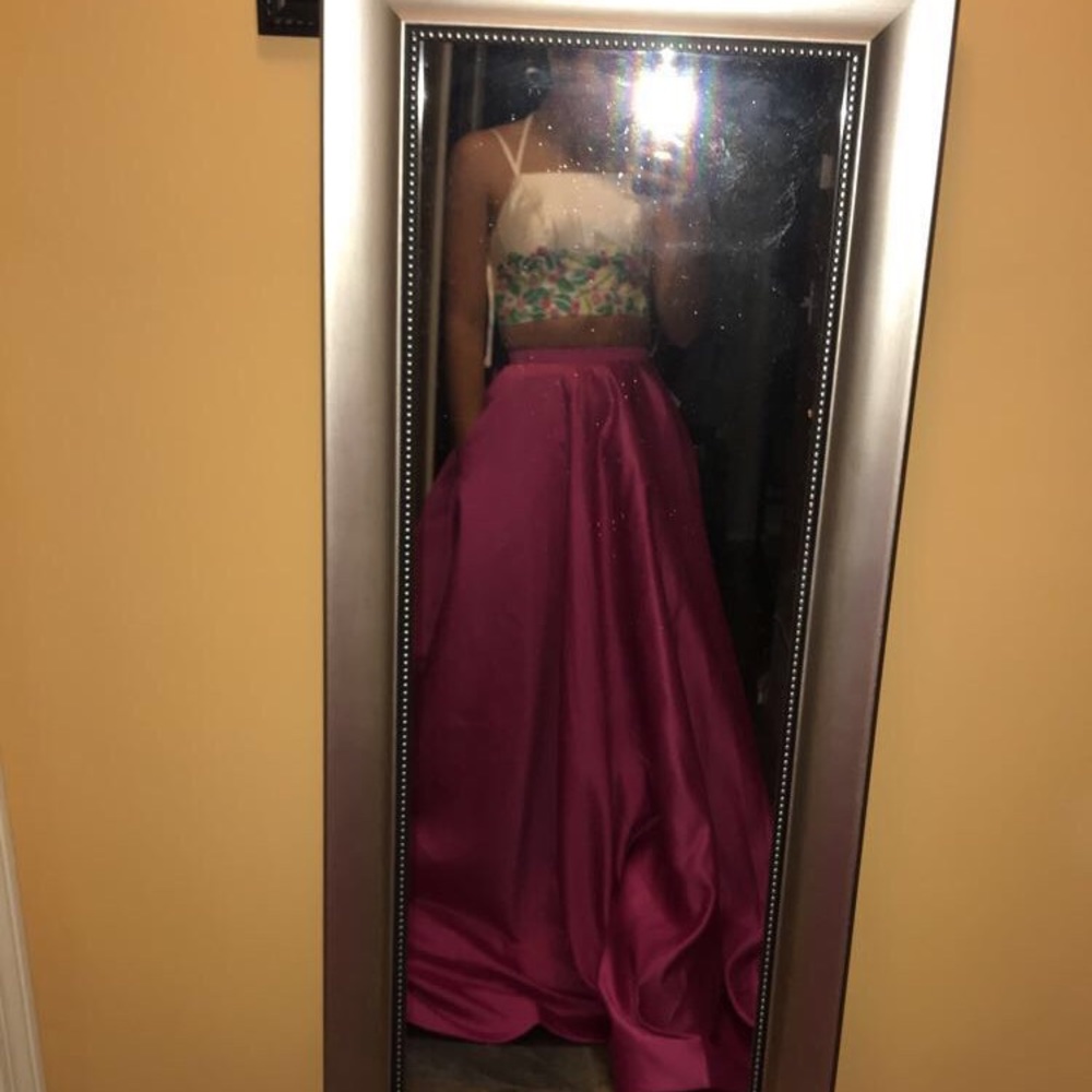 two piece prom dress